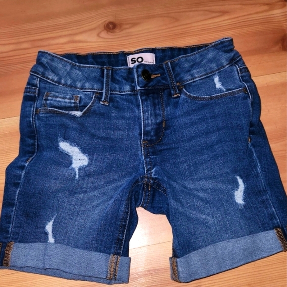 2pc set of Pink and brown Panda print top Very soft & Denim Jean Bermuda Shorts - Picture 2 of 10